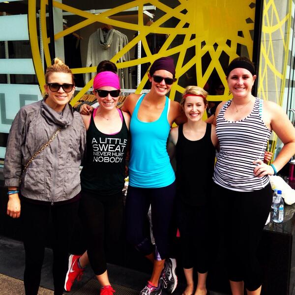 Oh <a href="/mbreganNYC/">MB</a> best cure for a hangover! Thanks for showing our Dallas friends how amazing <a href="/soulcycle/">SoulCycle</a> is! #cometoDFW