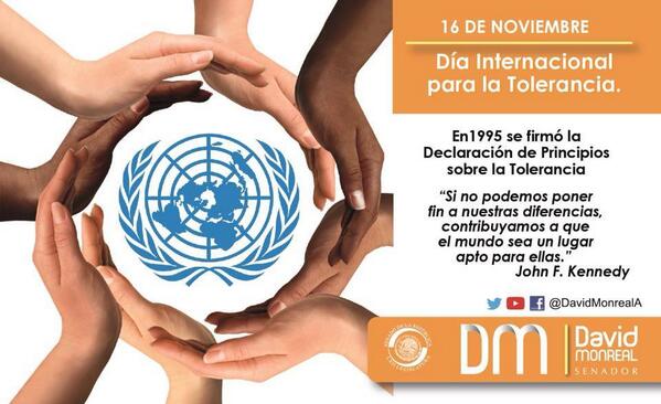 La tolerancia es la aprobación de culturas, religiones y de cualquiera de nuestras formas de expresión como personas.