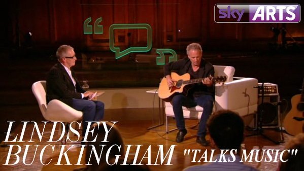 RT @Nickslive: TONIGHT Lindsey Buckingham #TalksMusic Sky Arts 1 (UK) 8pm #FleetwoodMac  ... Switching over any minute