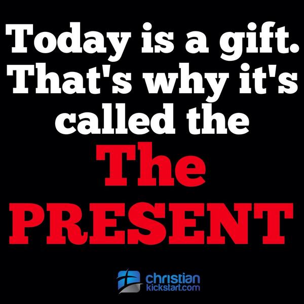 ChristianKick's tweet image. Have you thanked GOD for your present today?