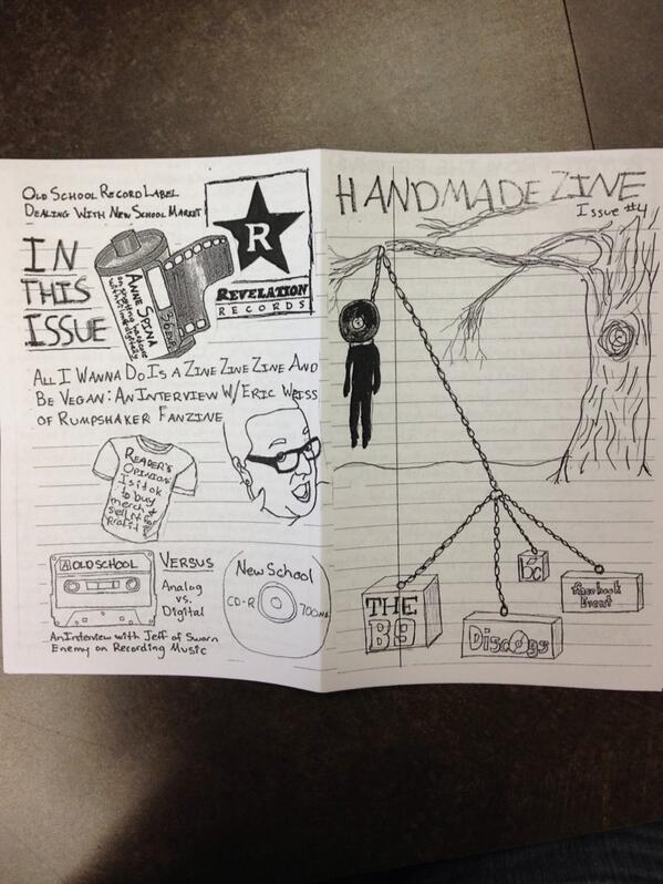 Issue 4 is up for sale! $1+s/h. Buy them here or message me: handmadezine.stereokiller.com .  #zine #DIY