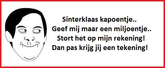 Doe mij maar een miljoentje!

#Sinterklaas