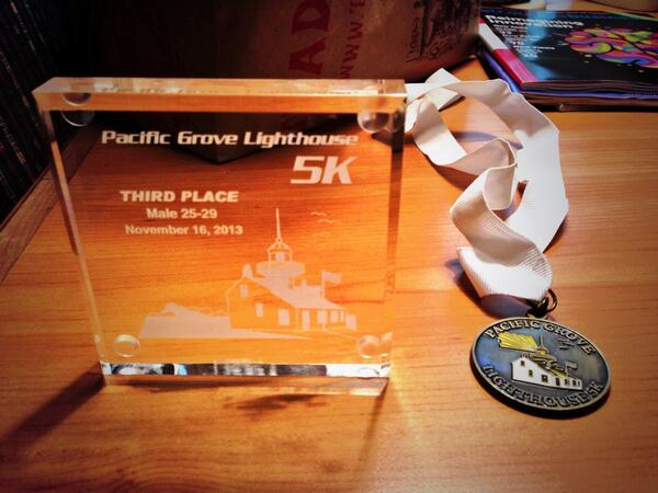 ajohnston87's tweet photo. PR is a PR.. Plus some hardware babay. 6th overall, 3rd in age group. http://t.co/G5JlTLYwAb