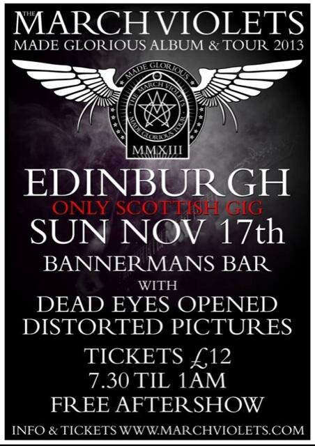 DistortedPics's tweet image. Gig with @TheMarchViolets tomorrow night! Hope to see you in Bannermans Bar from 7.30!