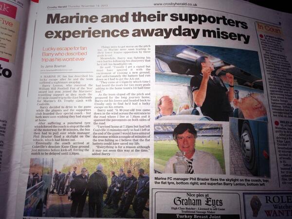 msacommittee's tweet photo. The @crosbyherald is a fantastic read this week especially this page @MarineAFC @JamieBowman77 http://t.co/im6pWwflkN