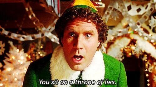 GirlsNoteBook's tweet image. Buddy the Elf responds to the president's speech