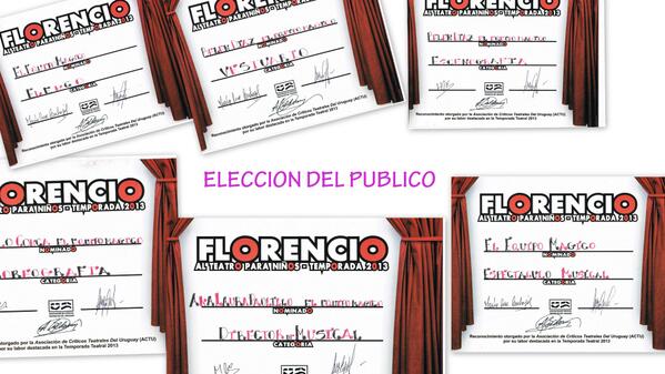 camaraoff's tweet photo. CONTAMOS CON TU VOTO PARA LOS FLORENCIOS!!! EL EQUIPO MÁGICO http://t.co/f1tIrgjn0W http://t.co/5DCPR3opw8