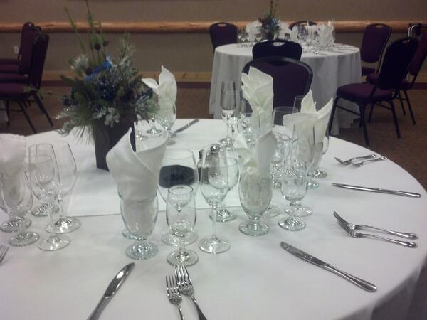 Getting ready to tape An Evening with the Easy Gourmet at the Lodge on Lake Detroit.