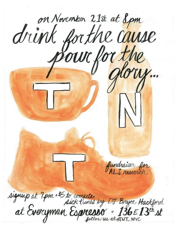 Come party with us 11/21 for the November TNT! Drink - Dance - Compete - Drink!