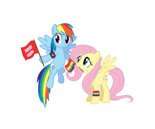 Flutterdash13's tweet image. FS: Dashie and I want all same-sex ponies to be as happy as us. Marriage equality for all ponies...yay!
#Flutterdash