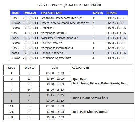 2IA20_13's tweet photo. nih buat jadwal uts, heem jadwal uts yang sekarang berasa jaman sekolah yaa utsnya berturut2. http://t.co/pgywNgDVgd