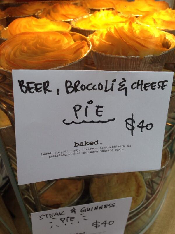 Feeling beery good about savory pies at @IslandEastMkts today :D