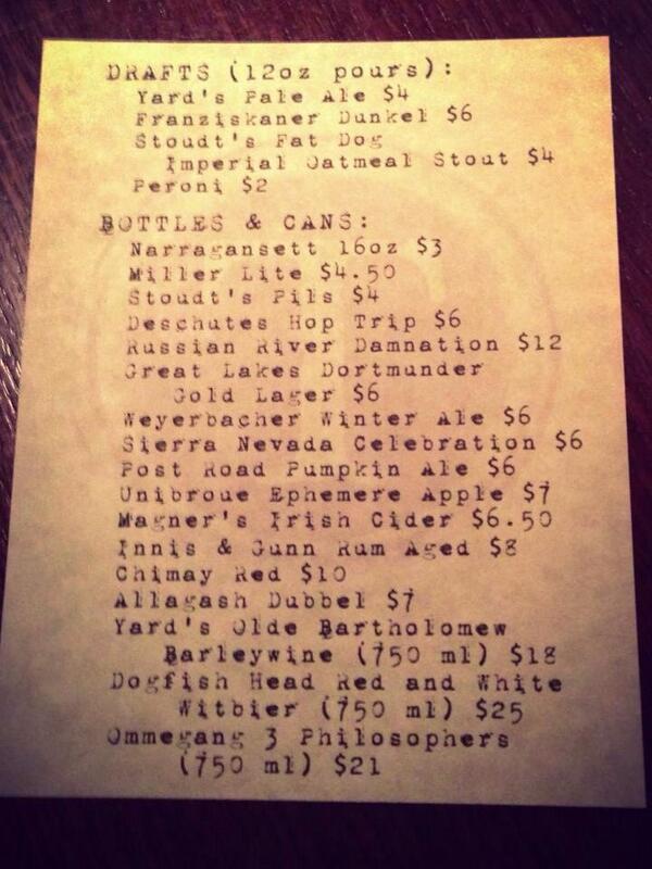 Wow!  Some great new brews in bottles! And we have the Peroni for ONLY $2 till it kicks!  Great with a burger!