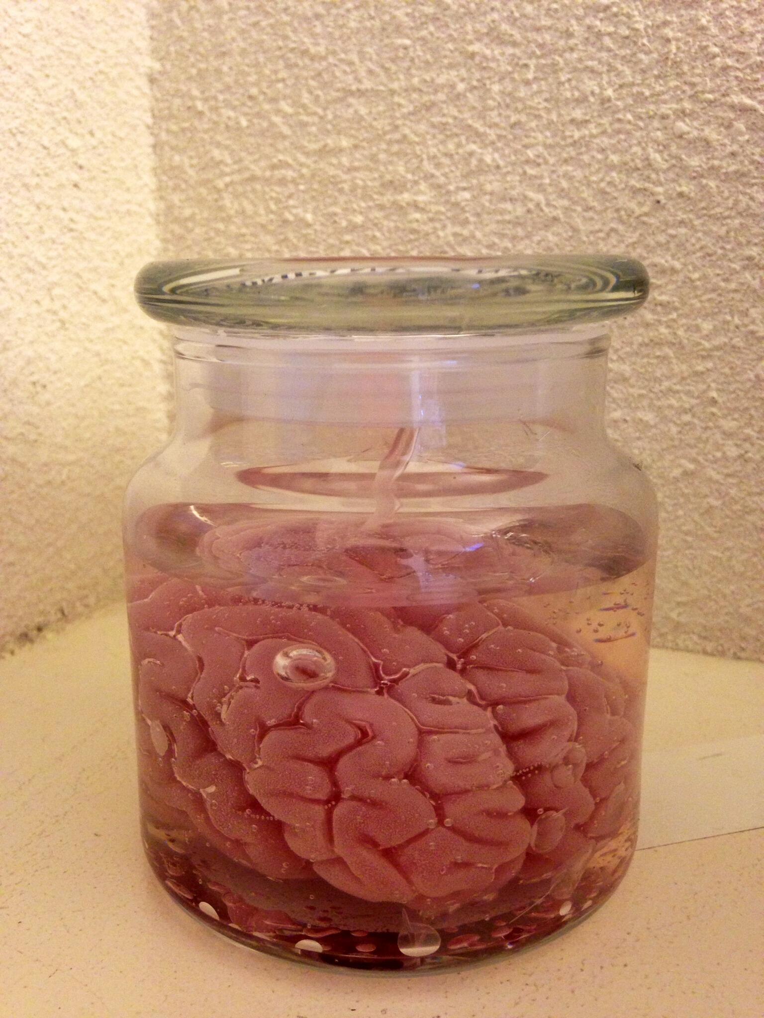 Mhzshop Ar Twitter 脳みそのホルマリン漬けが入荷致しました というのは冗談で こちらはリアルすぎる脳みそ型キャンドル インテリアとしてもオススメです 無香なのでアロマ系が苦手という方も是非 3 000 Http T Co Z6mgdndxbr