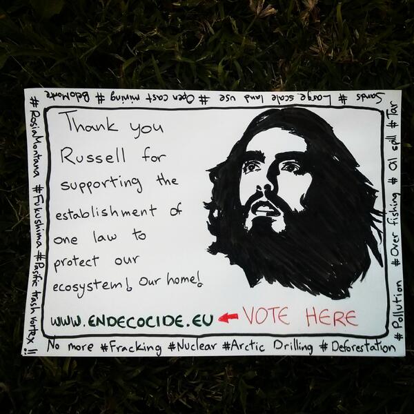 Hila_Leo's tweet photo. Thank you @rustyrockets !!!! Follow @EndEcocideEU for more info go to endecocide.eu 2make a law to protect us from us http://t.co/SD4yOLN2XN