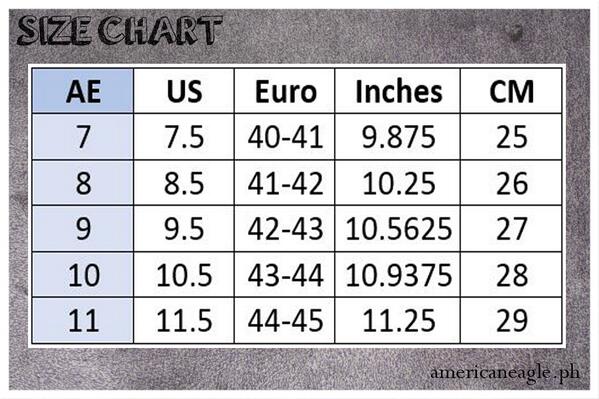 American Eagle Size Chart