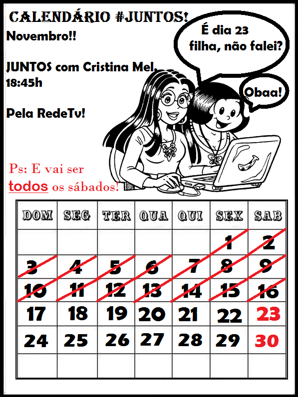 IntercesdaMel's tweet photo. Boom Dia, lindos!
Agora está mais pertinho ainda! Vamos de Contagem?! #JUNTOS com @CristinaMel! Faltam apenas 6 DIAS! http://t.co/GskKJecfW6