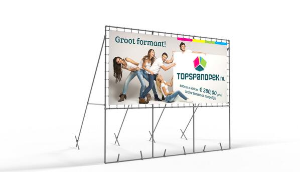 Op zoek naar een goedkoop groot formaat spandoek? topspandoek.nl