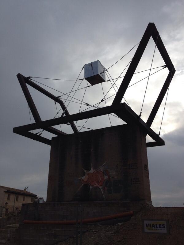peremcc's tweet image. Escultura de #Torner , en Cuenca #arteabstracto