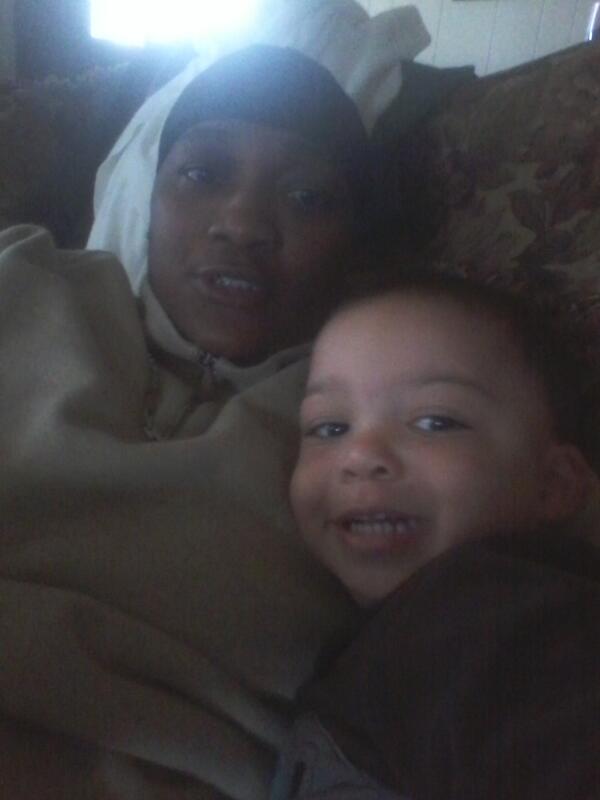 Cuddle Time With My Lil Man Before Church
