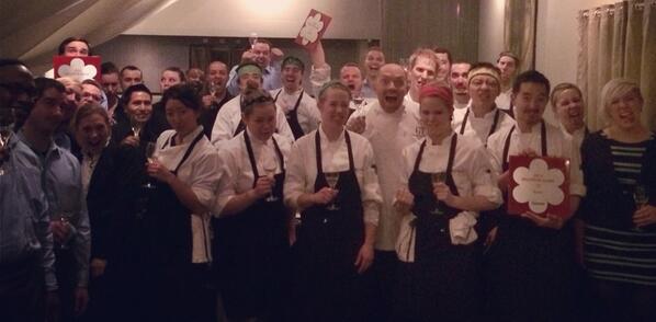 This is the people who made #bokachicago, keep the @MichelinGuideCH star, you all are rock stars <a href="/giuseppetentori/">Giuseppe Tentori</a> ”