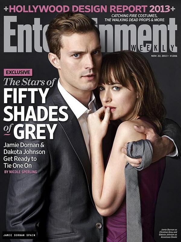 JamieDornanESP's tweet photo. Así de increíbles fue la portada de Dakota Johnson &amp; Jamie Dornan para la revista americana Entertainment Weekly | http://t.co/CQ01ly1yRb