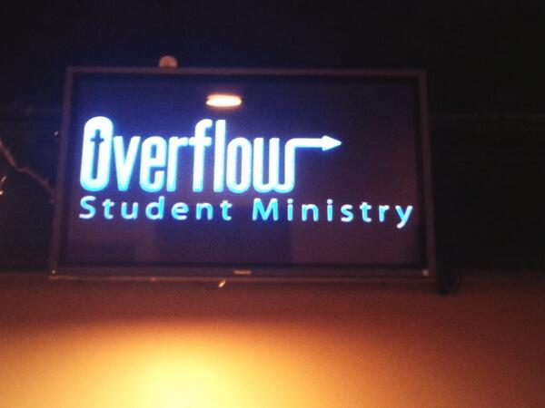 ejcertain's tweet image. Day 2: Overflow student ministry. #OverFlowLE