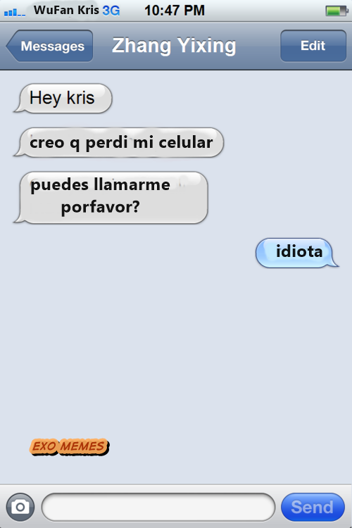 memesEXO's tweet photo. haahhaha!
tenia que ser Lay -w-
admin chencho http://t.co/8YhhfcYNuN