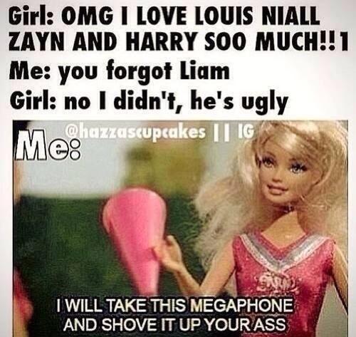 Pure_1DLover's tweet photo. #respectbarbie http://t.co/in966o65jo