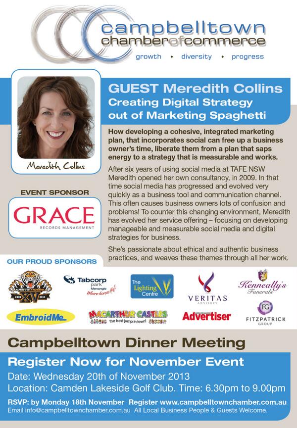 CtownChmber's tweet photo. RSVP to this Wed evening event 'Creating Digital Strategy out of Marketing Spaghetti' http://t.co/54sZDfCs6S http://t.co/6wZKynTIQK