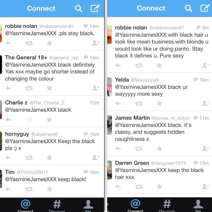 Think I may be keeping the black hair.. Haha! http://t.co/Efio3npac6