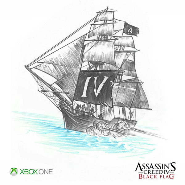 xboxuk's tweet photo. 4 days till launch. RT if you are setting sail with us! #XboxOne #AC4BlackFlag http://t.co/cOKbWYWQym