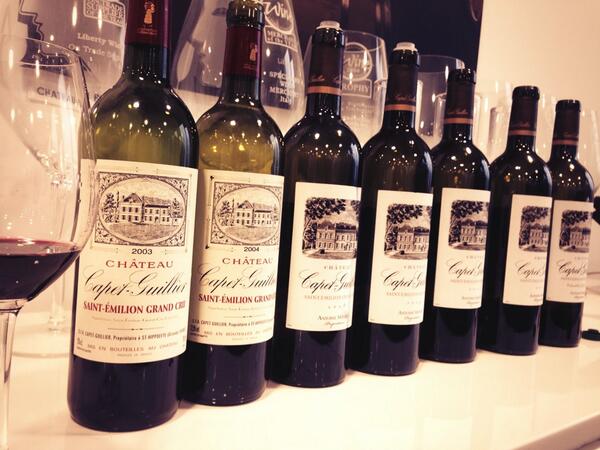 liberty_wines's tweet photo. A rare vertical masterclass with Ch Capet-Guillier at HQ today, impressive evolution fr 2003-2012! http://t.co/wHHFBK1ya3