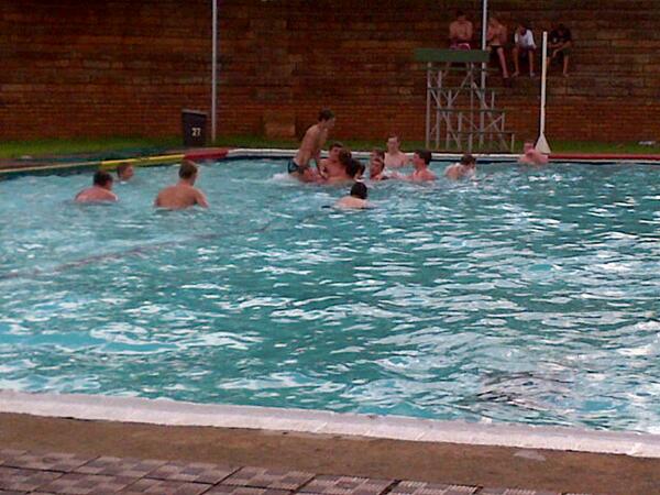 Gareth_Newton's tweet photo. Water rugby with the boers http://t.co/LY2Or07lyj