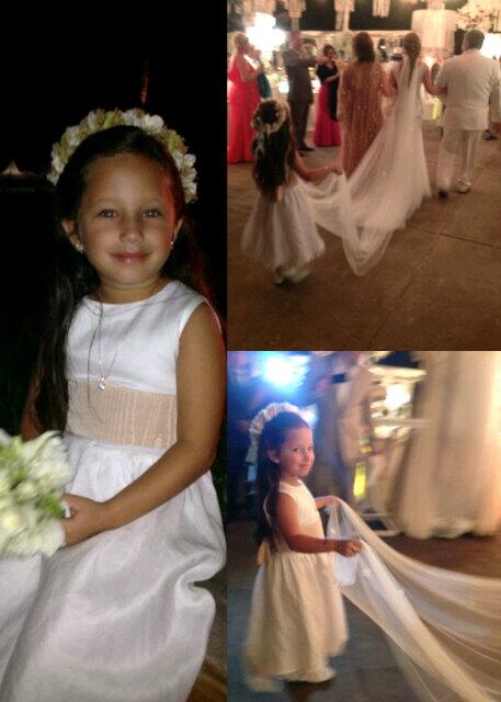NicolRuperti's tweet photo. Llevándole el velo a la tia Saruka, hermosa mi princesita!! @SarukaRodriguez #sarukaydaniel http://t.co/3nj5Cmkzkz