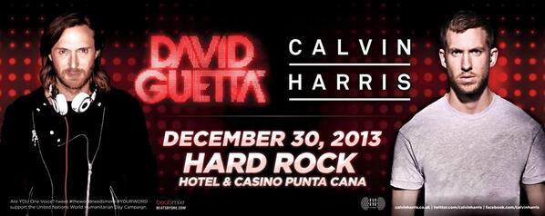 ElectroPartyDR's tweet photo. #TheWorldIsMine DECEMBER 30th @davidguetta + @CalvinHarris at @HRHPuntaCana by @PAVevents Invita: @RonBarceloRD http://t.co/xXD9eyecTu