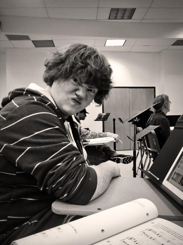 CambriaU's tweet photo. hey @AndrewHRiddle you look super artsy in black and white http://t.co/rr4W9w6lB5