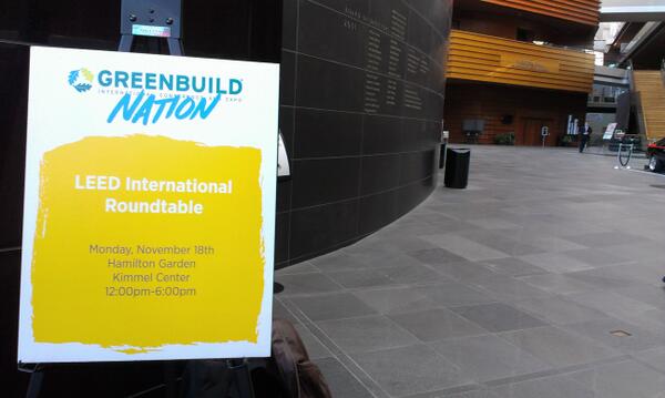 Greetings form the LEED International Round Table in Philadelphia! <a href="/danieleguli/">Daniele Guglielmino</a> <a href="/MarcoMari1965/">Marco Mari</a> <a href="/GBCItalia/">Green Building Council Italia</a> <a href="/F_Galati/">Francesca Galati Bolognesi</a>