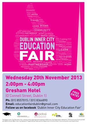 SWICNDublin's tweet photo. Dublin Inner City Education Fair this Wednesday 20th of Nov from 2pm to 4pm in Gresham's hotel, O'Connell st. http://t.co/cwBkKkBnrW