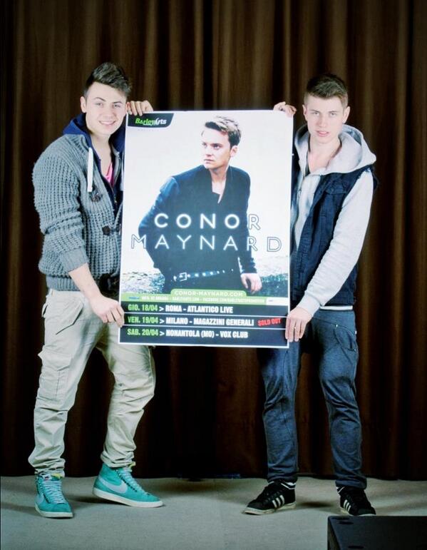 Benji_Fede's tweet photo. Io e Benji apriremo tutte le date del tour italiano di @ConorMaynard http://t.co/6zW8017QQT