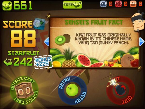 OMSPE's tweet photo. I just sliced 88 fruit in Classic Mode on @FruitNinja for iPad,
 http://t.co/yTODUqAEEM http://t.co/fXUPXBKNmf