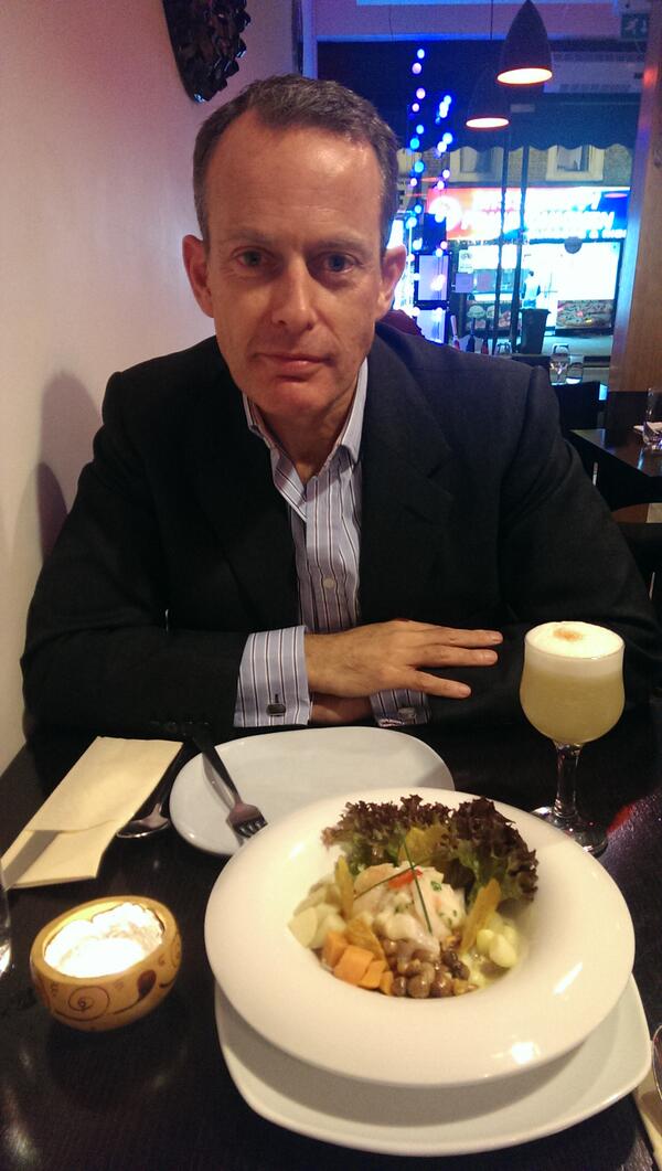 Pisco sours and ceviche with my wonderful friend Christopher at @TierraPeru