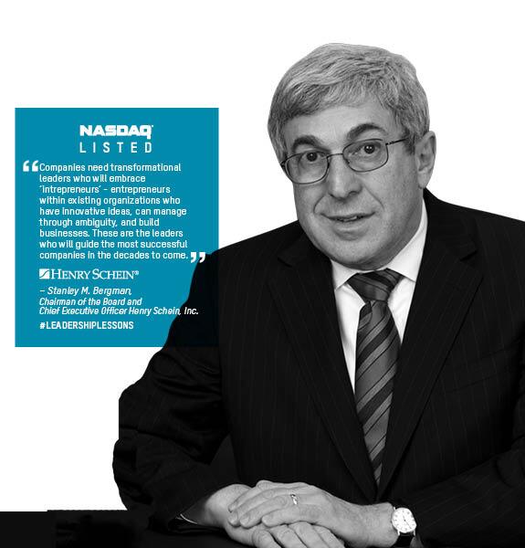 NasdaqExchange's tweet image. #LeadershipLessons from Stanley M. Bergman, Chairman of the Board and CEO of @HenrySchein! #NASDAQListed $HSIC