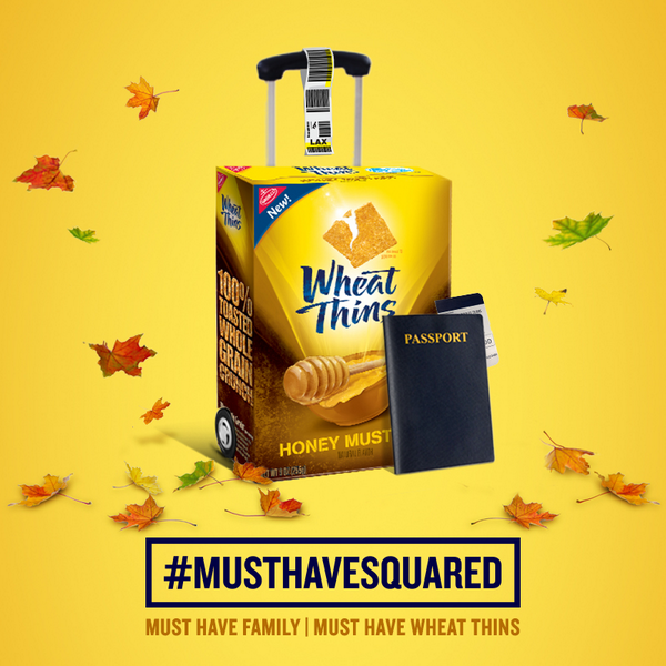 WheatThins's tweet photo. Must Have Family? Follow us & tweet why with #MustHaveWheatThins. You could win a $500 Gift Card. #MustHaveSquared http://t.co/ppRHEOPi3L