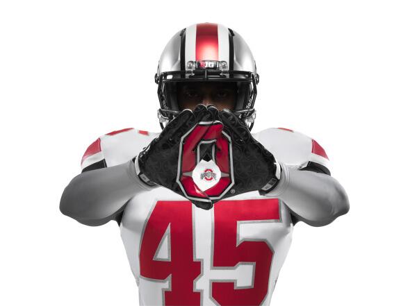 SportsCenter's tweet image. One of sports' great rivalries will get these "Rivalry" unis when Ohio St. plays Michigan. (via @OhioStAthletics)