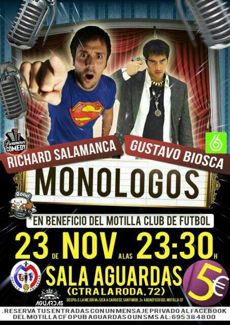 Motillacf's tweet photo. Gana una entrada para los monologos en @salaaguardas haz RT y entra en el sorteo tienes hasta el jueves#suerte http://t.co/66ykCkFGFL
