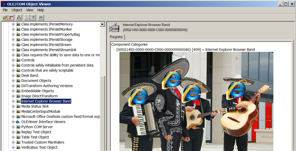 When using oleview.exe, I cannot be the only one who gets this mental image.