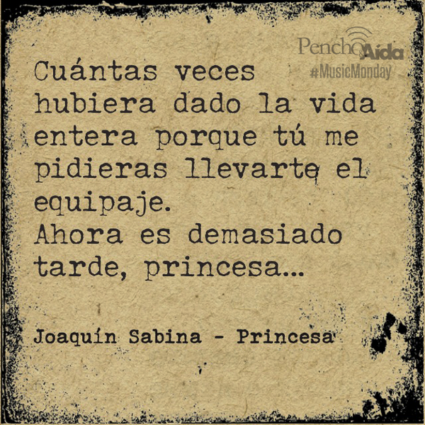 SomosLaTribuFM's tweet photo. El #MusicMonday de hoy, previo al concierto de Joaquín Sabina #LetrasPoderosas http://t.co/jI4l8m2gei