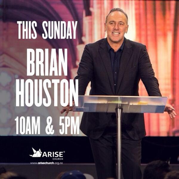 Brian Houston is speaking <a href="/ARISEchurch/">ARISE Church</a> this Sunday!! INVITE EVERYONE | 10am &amp; 5pm | Michael Fowler Centre