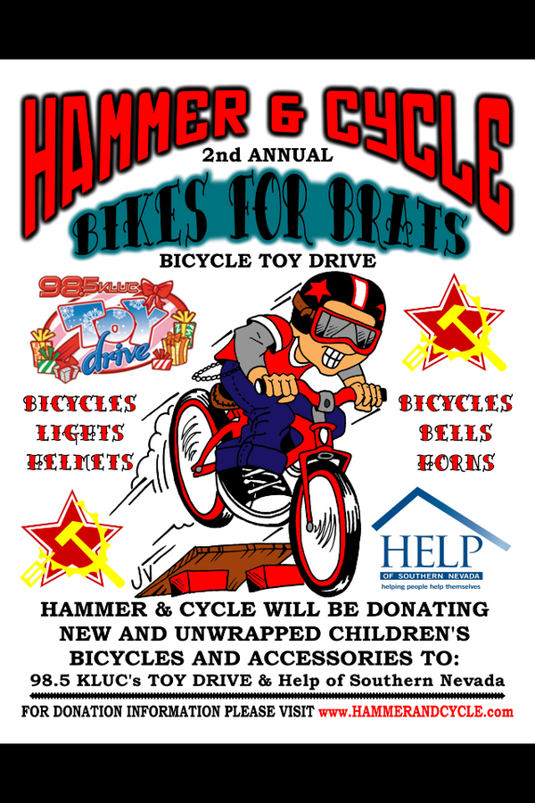 BikesForBrats's tweet photo. We are still collecting donations until the beginning December through Paypal ghost_council@hammerandcycle.com http://t.co/xjRxVnnLt6